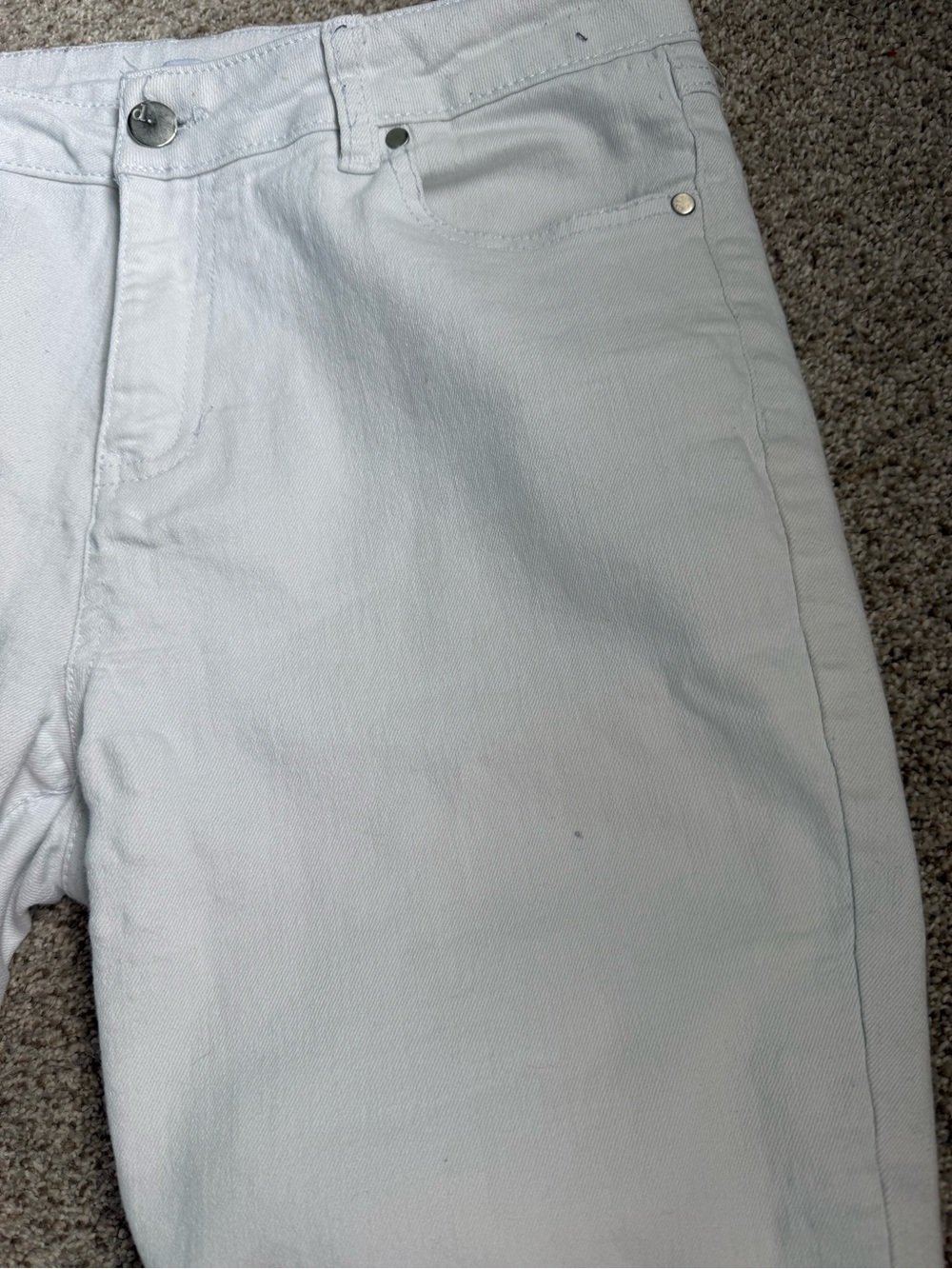 d. jeans Women’s White Denim Shorts size 4/27 - Picture 2 of 4